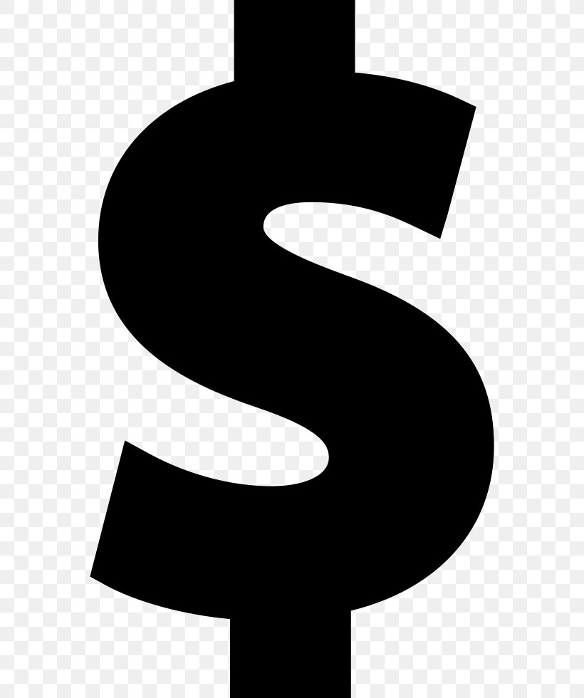 Dollar Sign United States Dollar Currency, PNG, 568x980px, Dollar Sign, Australian Dollar, Black And White, Currency, Currency Symbol Download Free