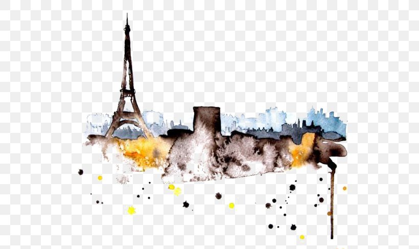 Eiffel Tower Aesthetic Medicine & Laser Paris, PNG, 590x487px, Eiffel Tower, Art, Cityscape, Drawing, Paint Download Free