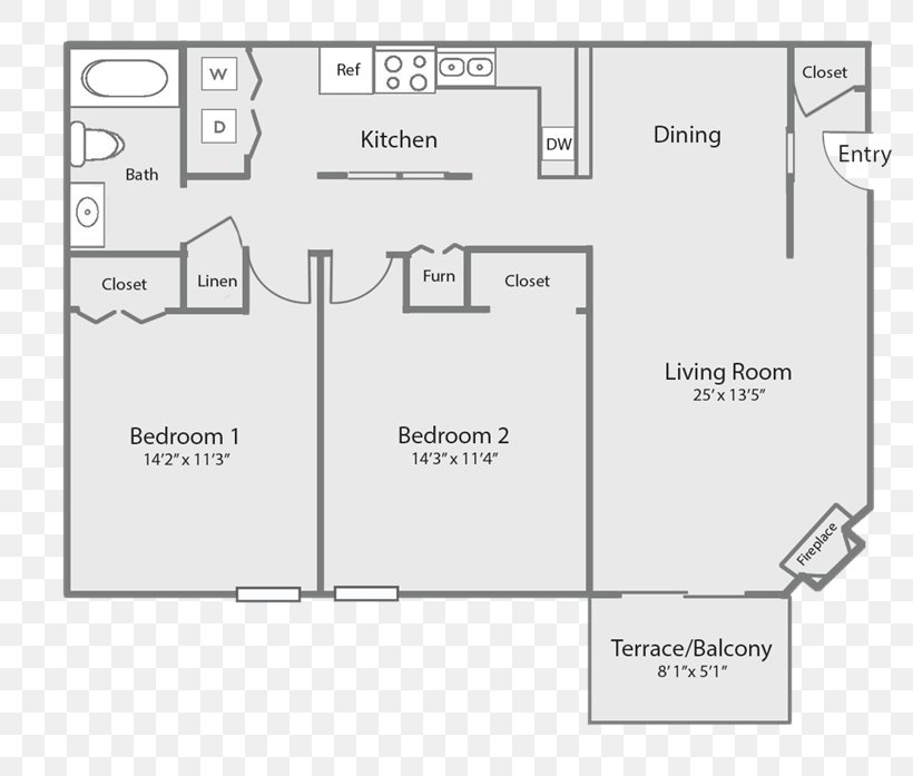Floor Plan Winter Haven Della Vita Apartments House, PNG, 800x697px, Floor Plan, Apartment, Area, Bathroom, Bed Download Free