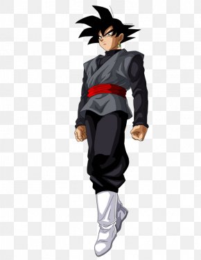 Goku Black, black haired anime character facing back transparent background  PNG clipart