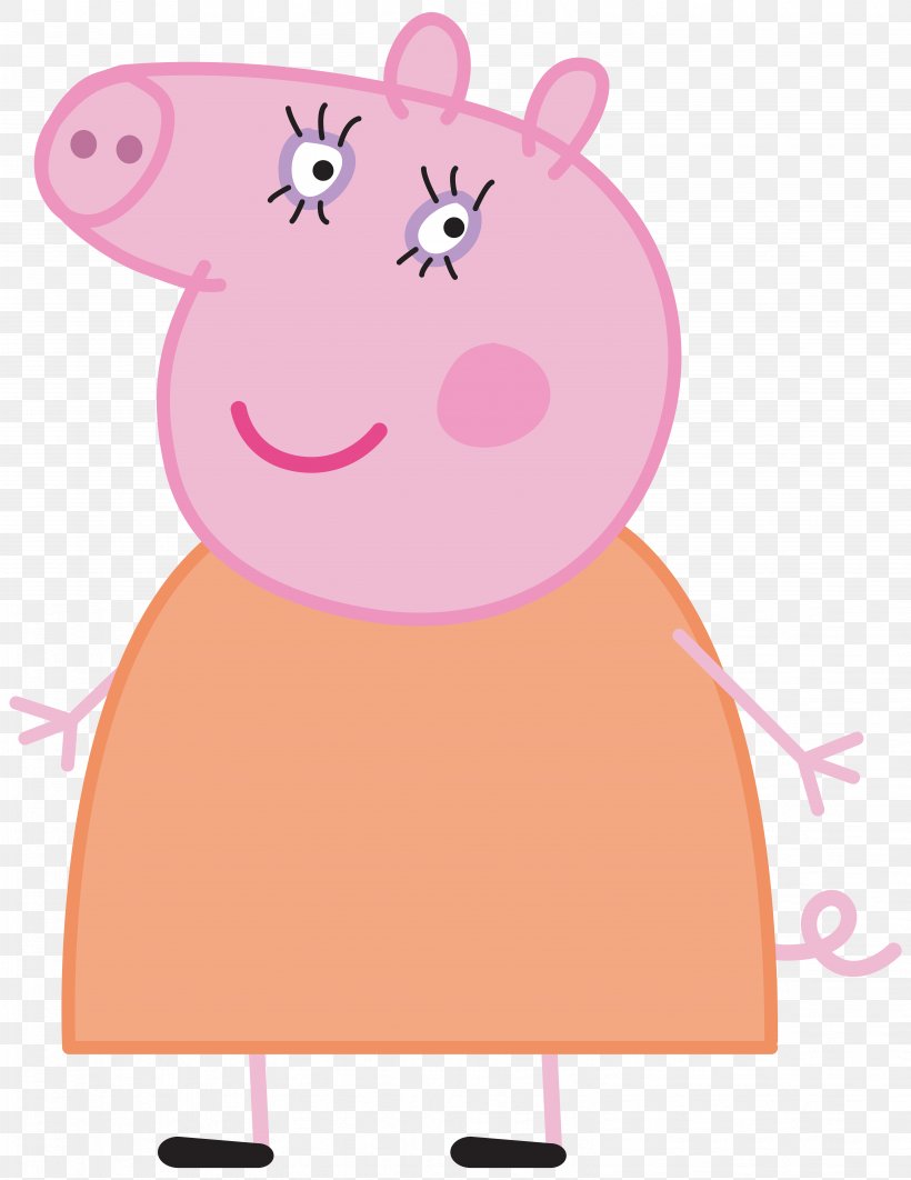 Daddy Pig Mummy Pig Domestic Pig Grandpa Pig Television Show, PNG,  6174x8000px, Mummy Pig, Animated Cartoon,