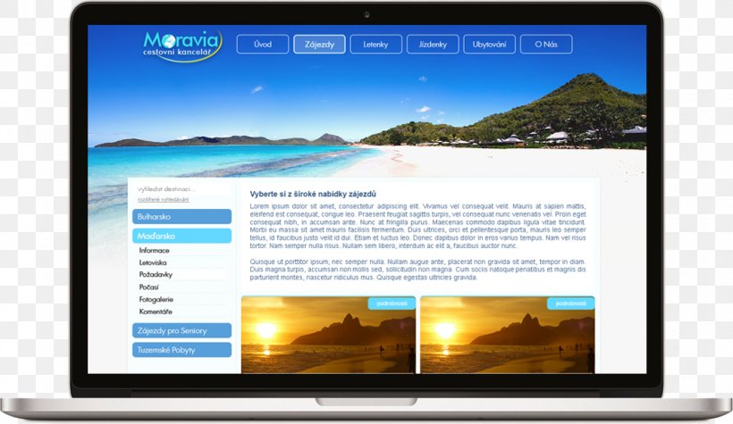Computer Monitors Multimedia Desktop Wallpaper Web Page, PNG, 1060x615px, Computer Monitors, Advertising, Backlight, Beach, Brand Download Free