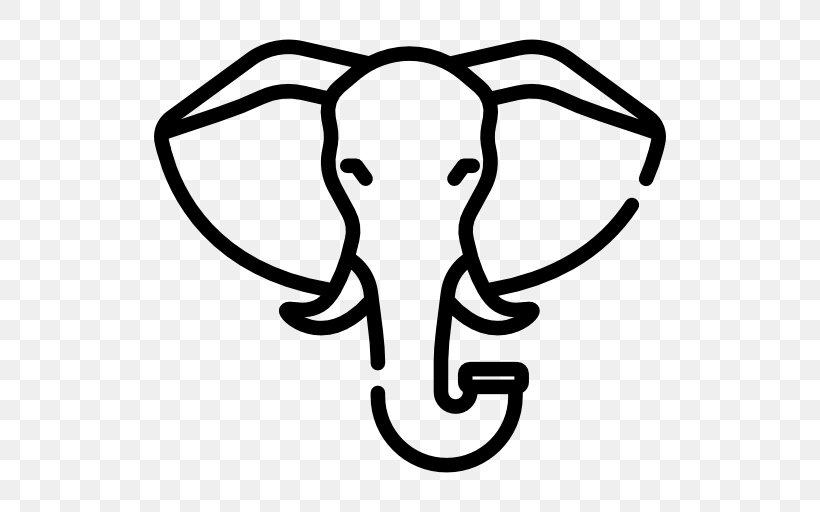 Elephant Animal Clip Art, PNG, 512x512px, Elephant, Animal, Artwork, Black, Black And White Download Free