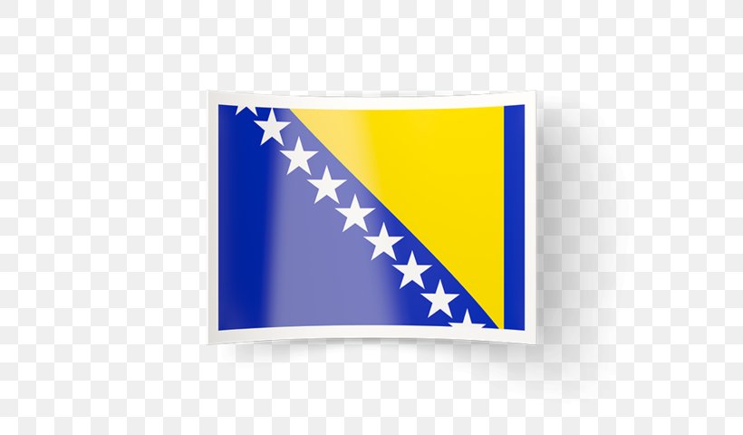 Flag Of Bosnia And Herzegovina Republic Of Bosnia And Herzegovina T-shirt National Flag, PNG, 640x480px, Bosnia And Herzegovina, Blue, Brand, Cobalt Blue, Electric Blue Download Free