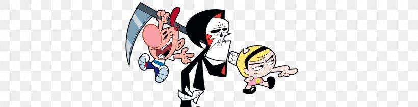 The Grim Adventures Of Billy & Mandy Death YouTube Cartoon Network, PNG, 1600x412px, Watercolor, Cartoon, Flower, Frame, Heart Download Free