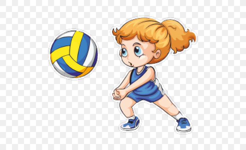 Volleyball Cartoon Clip Art, PNG, 500x500px, Volleyball, Area, Ball, Beach Volleyball, Boy Download Free
