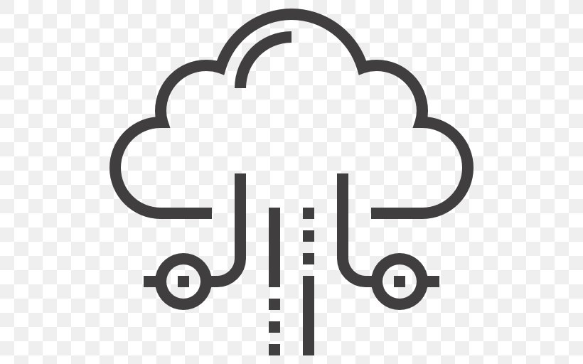 Cloud Computing Icon Design Computer Network Clip Art, PNG, 512x512px, Cloud Computing, Area, Black And White, Brand, Cloud Storage Download Free