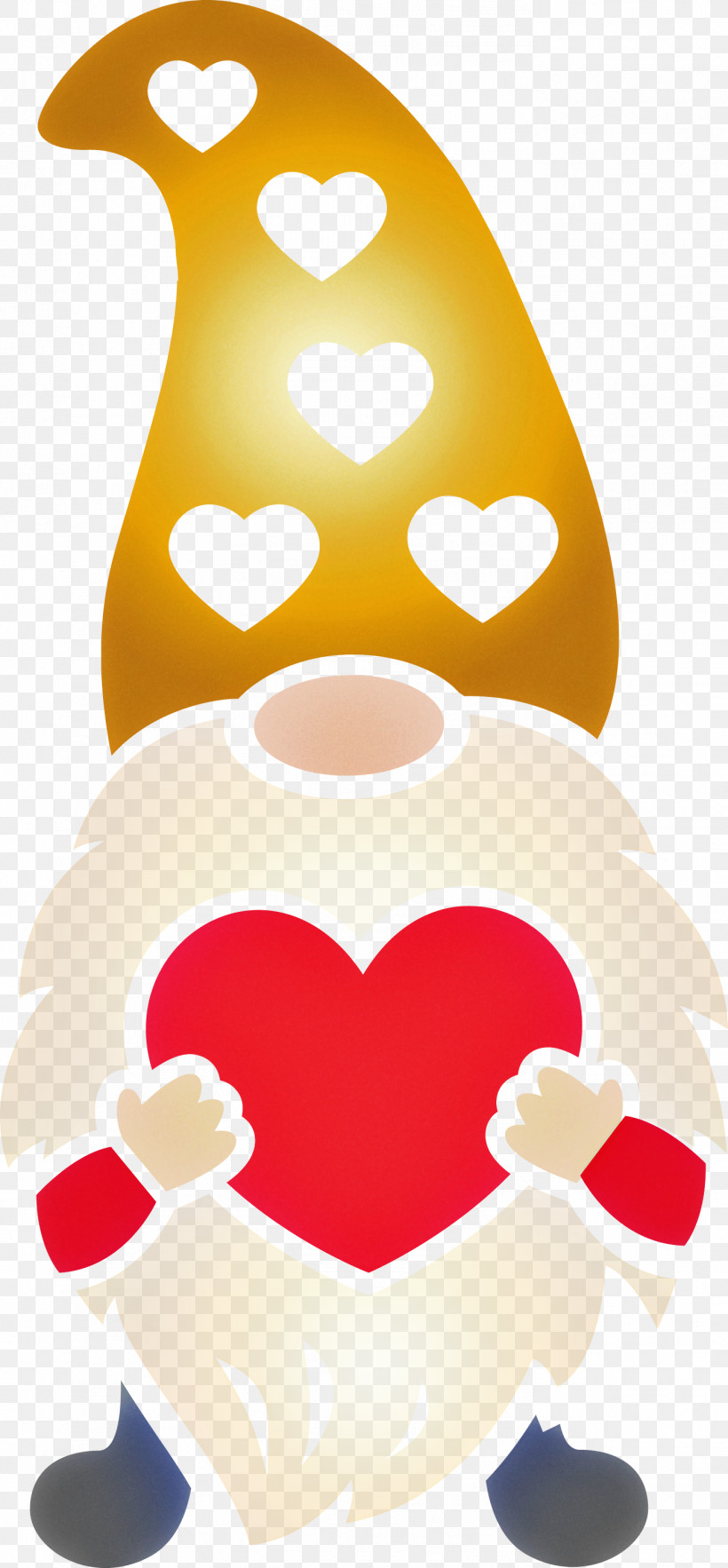 Gnome Loving Red Heart, PNG, 1392x2999px, Gnome, Cartoon, Heart, Love, Loving Download Free