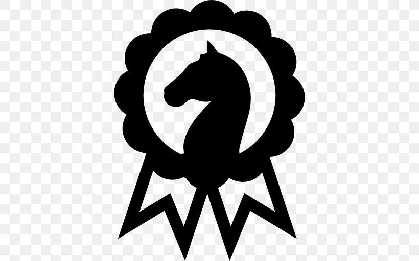 Horse Racing, PNG, 512x512px, Horse Racing, Award, Badge, Black, Black And White Download Free