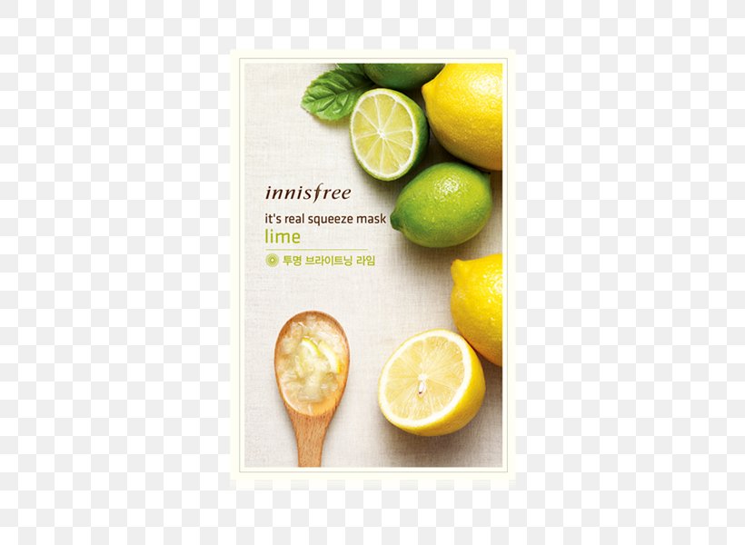 Innisfree Facial Mask Lime Cosmetics In Korea, PNG, 600x600px, Innisfree, Banila Co Clean It Zero, Camellia, Citric Acid, Citron Download Free