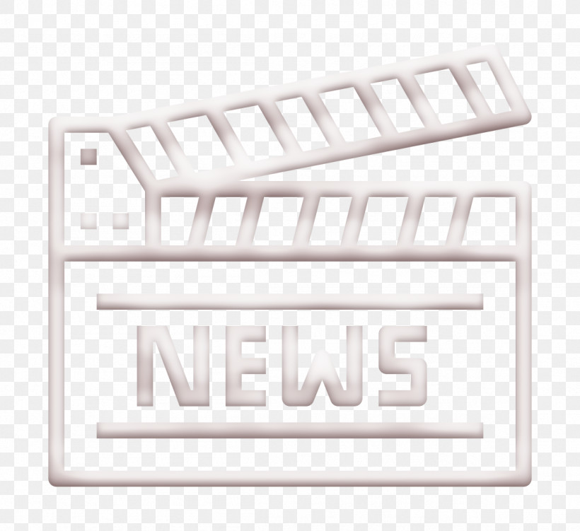 Newspaper Icon News Icon Clapperboard Icon, PNG, 1152x1056px, Newspaper Icon, Clapperboard Icon, Label, Line, Logo Download Free
