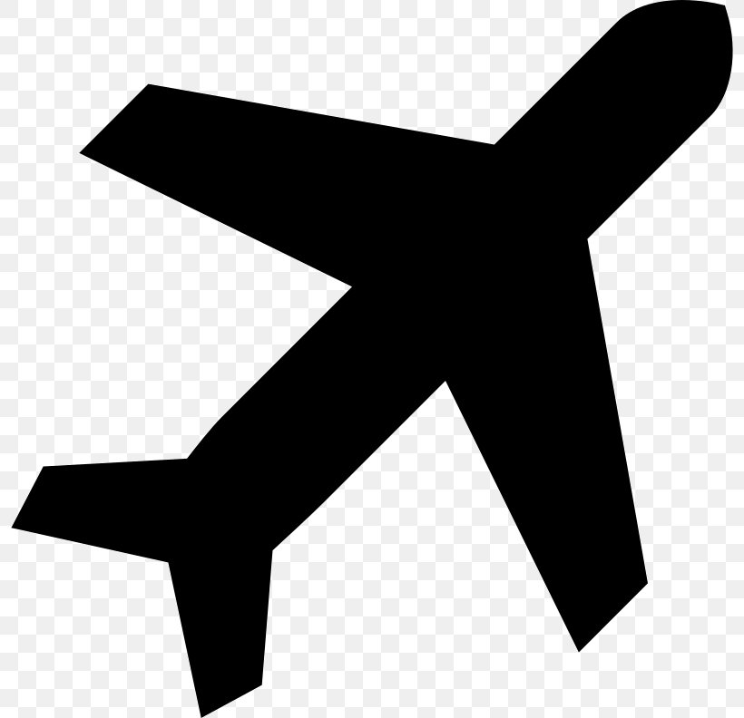 Airplane Flight Clip Art, PNG, 796x792px, Airplane, Air Travel, Aircraft, Black, Black And White Download Free