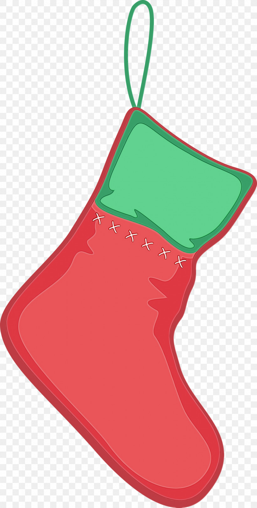 Christmas Stocking, PNG, 1518x3000px, Christmas Stocking, Christmas Decoration, Green, Interior Design, Paint Download Free