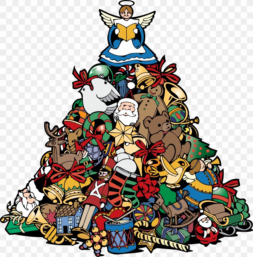 Christmas Tree Christmas Decoration Christmas Ornament, PNG, 3741x3807px, Christmas, Art, Art Museum, Artwork, Cartoon Download Free