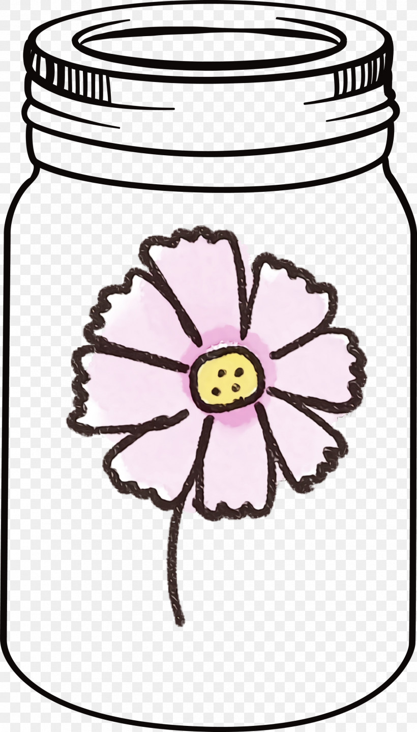 Cut Flowers Flower Petal Drawing Line Art, PNG, 1710x2999px, Mason Jar, Cut Flowers, Drawing, Flower, Line Art Download Free