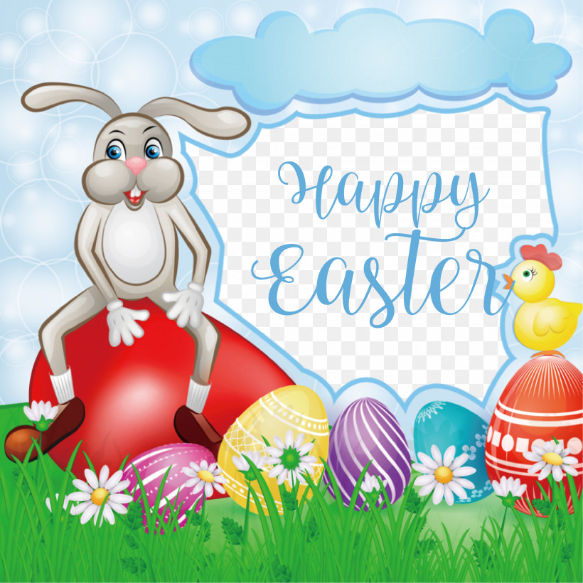 Happy Easter Day Easter Day Blessing Easter Bunny, PNG, 3000x3000px, Happy Easter Day, Cartoon, Cute Easter, Easter Bunny, Easter Egg Download Free