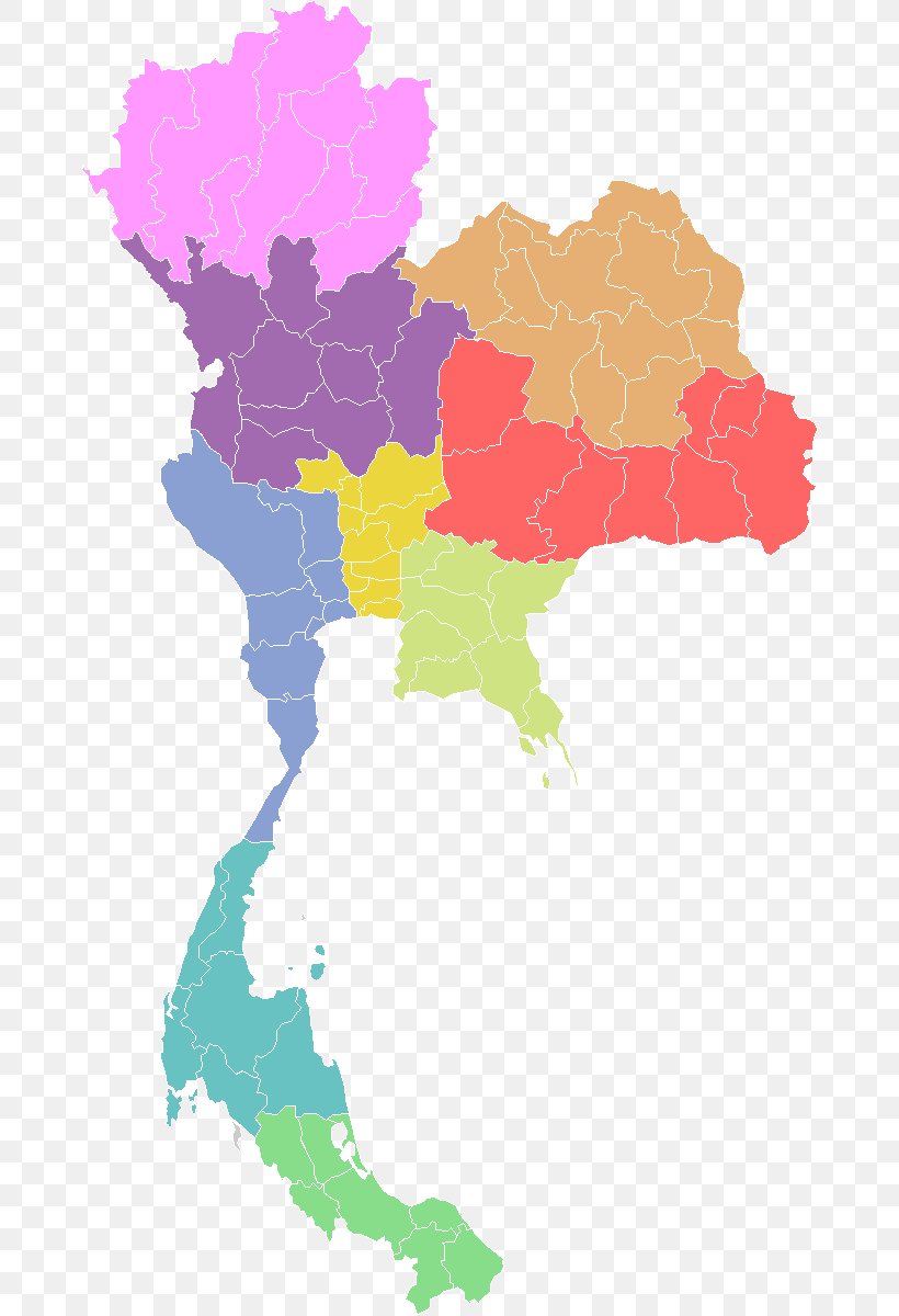 Provinces Of Thailand Vector Map, PNG, 800x1200px, Thailand, Flag Of Thailand, Geography, Map, Provinces Of Thailand Download Free