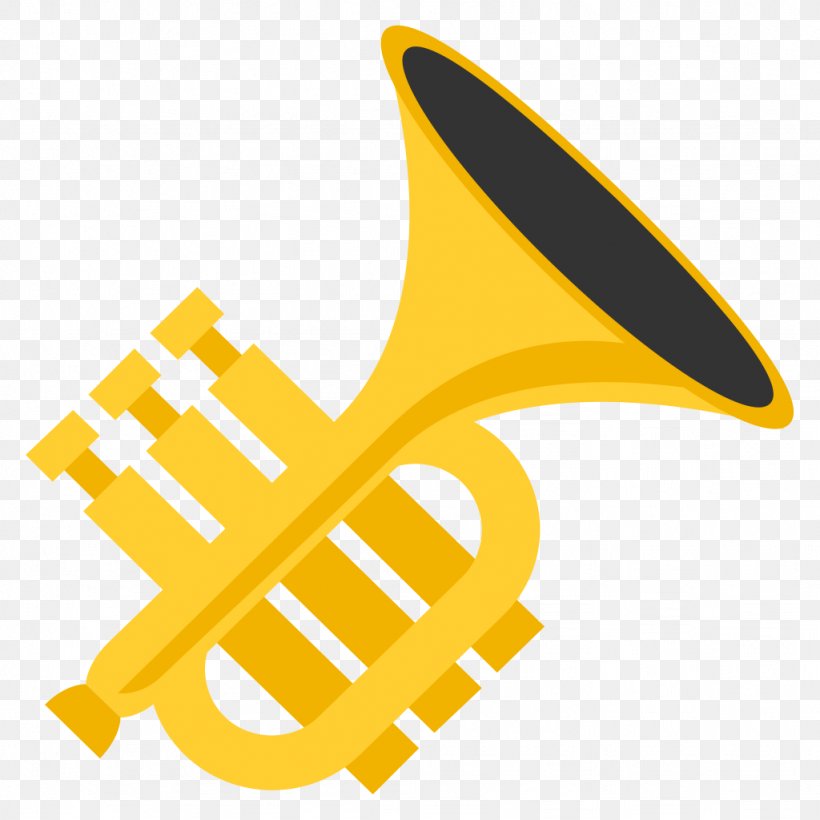 Emoji Trumpet Musical Instruments Sticker Emoticon, PNG, 1024x1024px, Watercolor, Cartoon, Flower, Frame, Heart Download Free