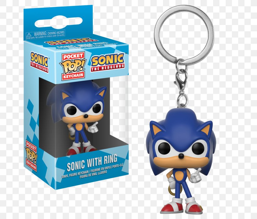 Sonic The Hedgehog Funko Dragon Ball Goku Pocket Pop Keychain Key Chains Sonic With Ring Funko Pop! Keychain, PNG, 700x700px, Watercolor, Cartoon, Flower, Frame, Heart Download Free