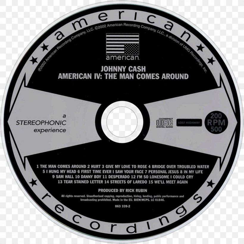 Compact Disc Chef Aid: The South Park Album American VI: Ain't No Grave South Of Heaven, PNG, 1000x1000px, Compact Disc, Album, American Recordings, Black And White, Brand Download Free
