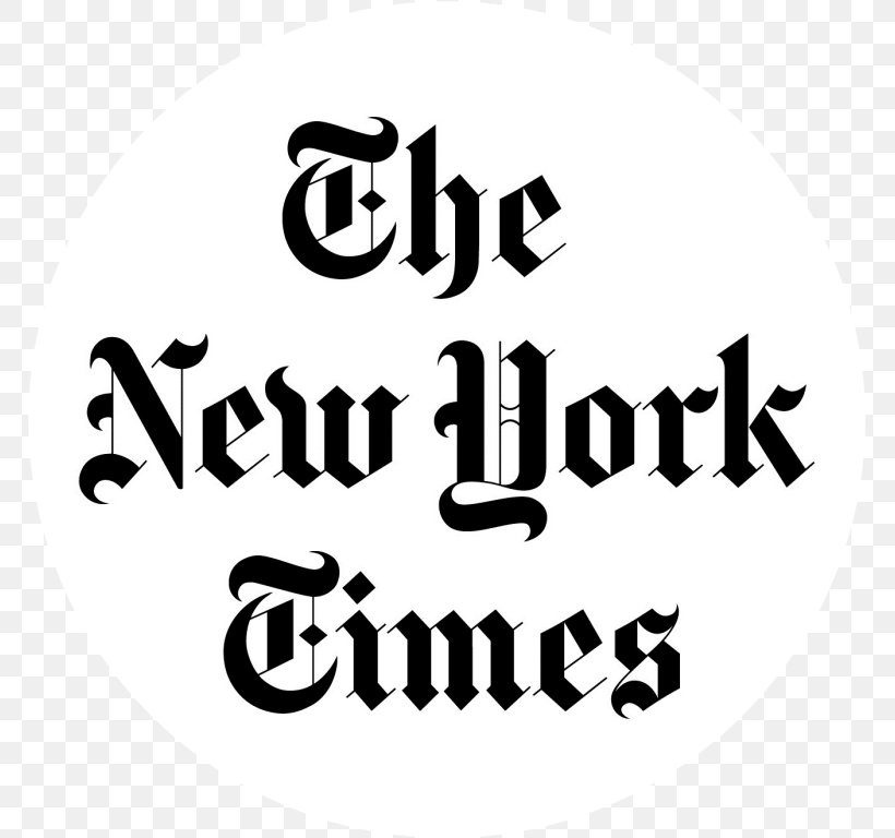New York City The New York Times Newspaper Logo Symbol, PNG, 768x768px, New York City, Black, Black And White, Brand, Daily Newspaper Download Free