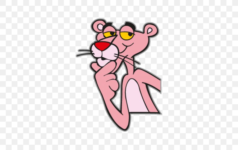 The Pink Panther Logo, PNG, 518x518px, Watercolor, Cartoon, Flower, Frame, Heart Download Free