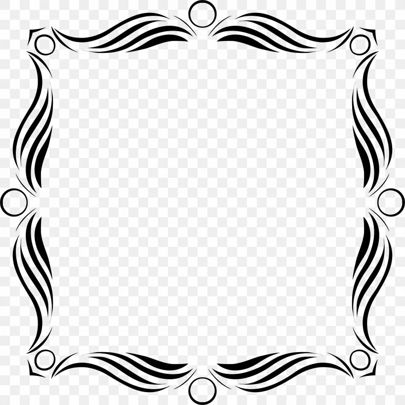 Clip Art, PNG, 2328x2328px, Picture Frames, Area, Artwork, Black, Black And White Download Free