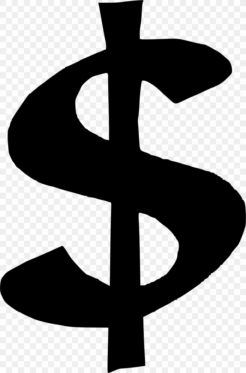 Dollar Sign Currency Symbol Money Clip Art, PNG, 1532x2316px, Dollar Sign, Black And White, Cross, Currency, Currency Symbol Download Free