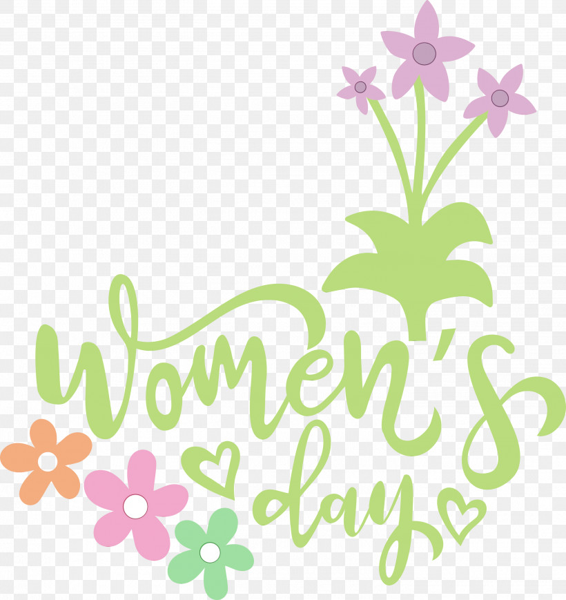 Floral Design, PNG, 2828x3000px, Womens Day, Floral Design, Green, Happy Womens Day, Lavender Download Free