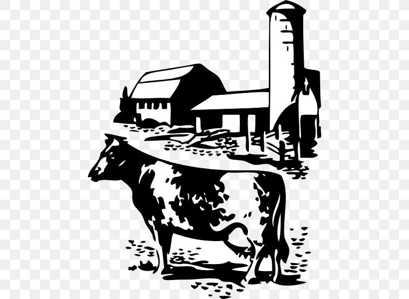 Milk Dairy Cattle Dairy Farming, PNG, 468x599px, Milk, Art, Barn, Beef, Black And White Download Free