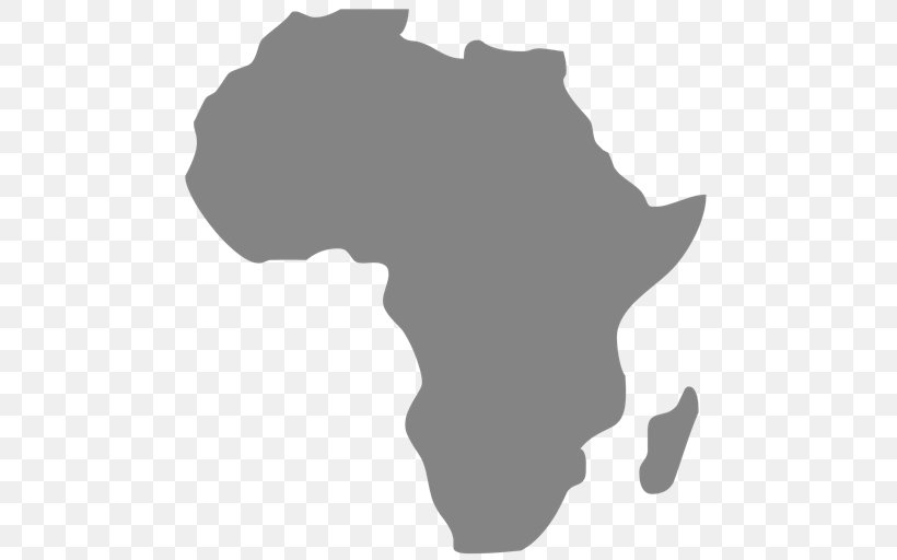 Africa Vector Map Continent, PNG, 512x512px, Africa, Black, Black And White, Continent, History Of Africa Download Free