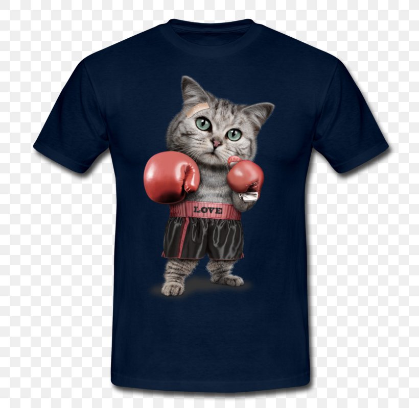 Polydactyl Cat T-shirt Boxer Kitten, PNG, 800x800px, Cat, Animal, Boxer, Boxing, Clothing Download Free