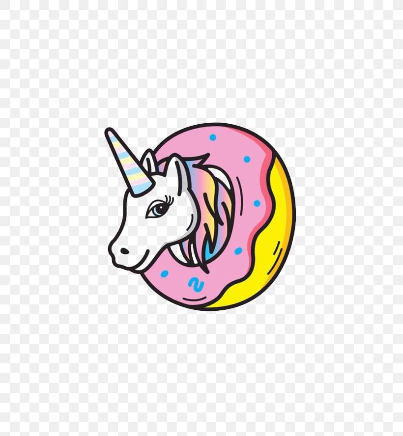 Doughnut Unicorn We Heart It Wallpaper, PNG, 500x888px, Donuts, Art, Being,  Cartoon, Chinese Dragon Download Free