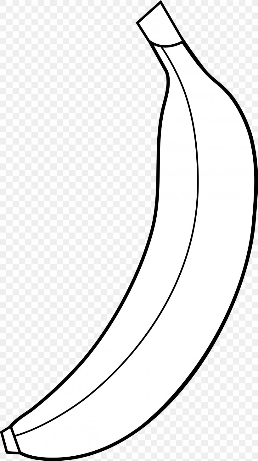 Banana Muffin Black Clip Art, PNG, 2604x4659px, Banana, Area, Black, Black And White, Blog Download Free