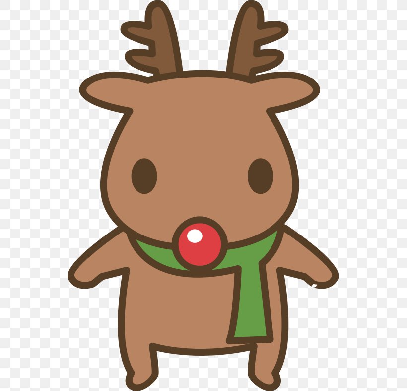 Reindeer Rudolph Clip Art Santa Claus Vector Graphics, PNG, 547x787px, Reindeer, Animation, Cartoon, Christmas Day, Deer Download Free