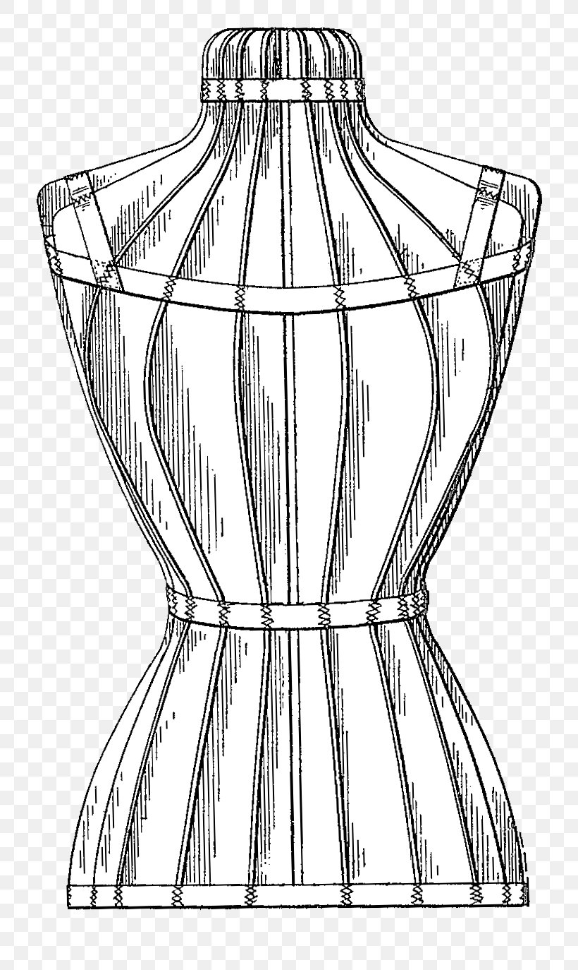 Clothing Dress Form Dress Code Mannequin, PNG, 782x1374px, Clothing, Art, Artwork, Black And White, Drawing Download Free