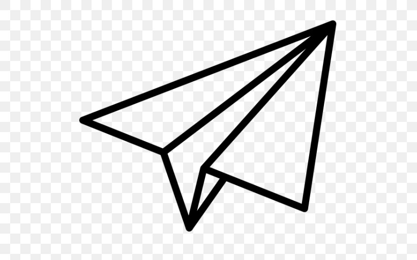 Paper Plane Airplane Clip Art, PNG, 512x512px, Paper, Airplane, Area, Black And White, Furniture Download Free