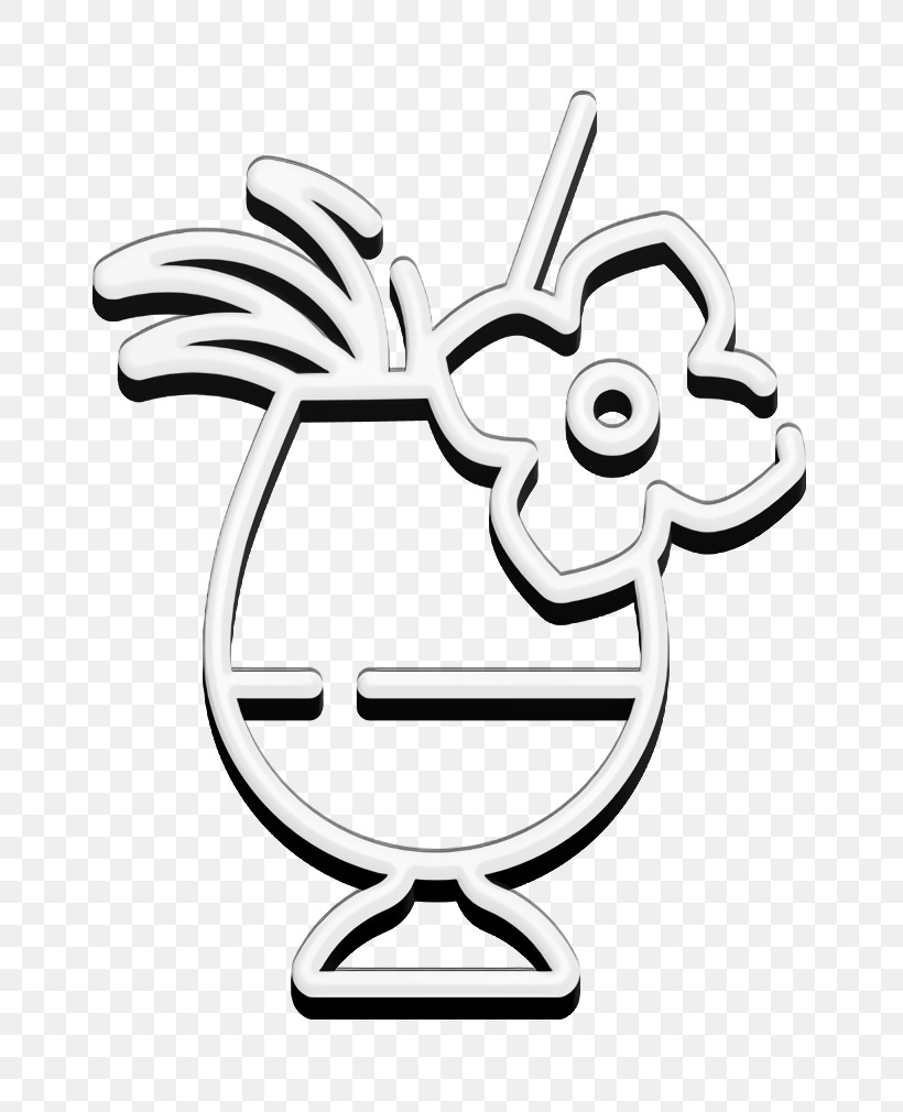 Summer Food And Drink Icon Cocktail Icon, PNG, 776x1010px, Summer Food And Drink Icon, Blackandwhite, Cartoon, Cocktail Icon, Coloring Book Download Free