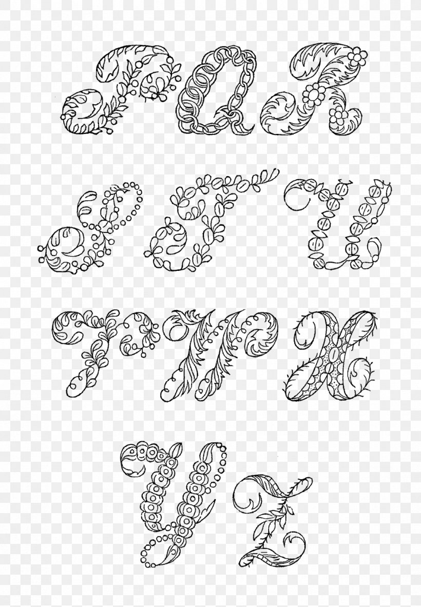 Floral Design Visual Arts Font, PNG, 1109x1600px, Floral Design, Alphabet, Art, Arts, Black And White Download Free