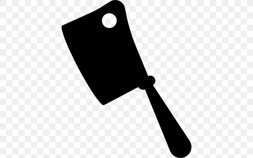 Knife Cleaver Butcher Silhouette, PNG, 512x512px, Knife, Black, Black And White, Butcher, Cleaver Download Free