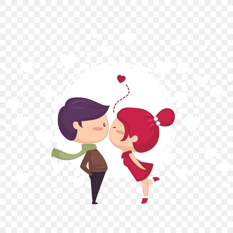 Valentine's Day Drawing Gift Clip Art, PNG, 1800x1800px, Drawing, Art, Cartoon, Couple, Fictional Character Download Free