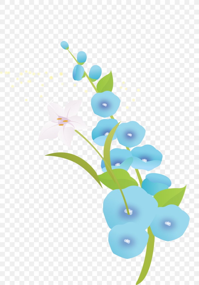 Petal Flower Floral Design Plant Stem, PNG, 2261x3246px, Petal, Blue, Branch, Computer, Flora Download Free