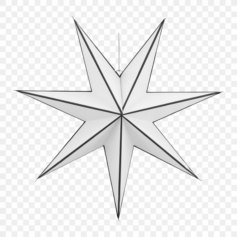 Star Stroke White Christmas Julepynt, PNG, 1200x1200px, Star, Black, Black And White, Christmas, Christmas Decoration Download Free