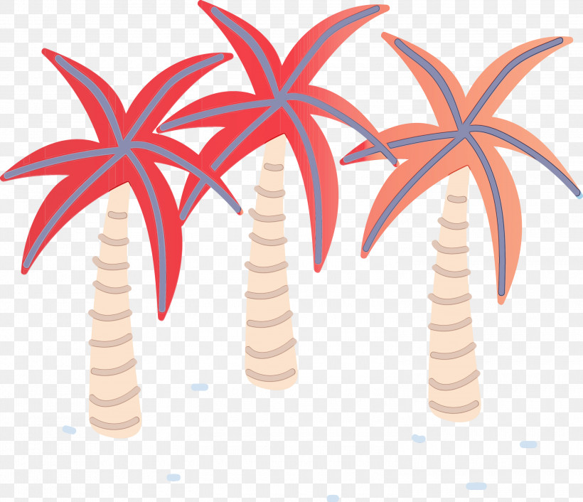 Palm Trees, PNG, 3000x2585px, Watercolor, Branch, Flower, Flower Garden, Leaf Download Free