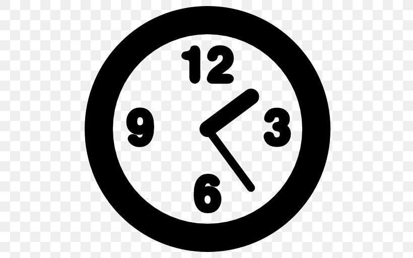 Alarm Clocks Digital Clock Time & Attendance Clocks Timer, PNG, 512x512px, Clock, Alarm Clocks, Area, Black And White, Business Download Free