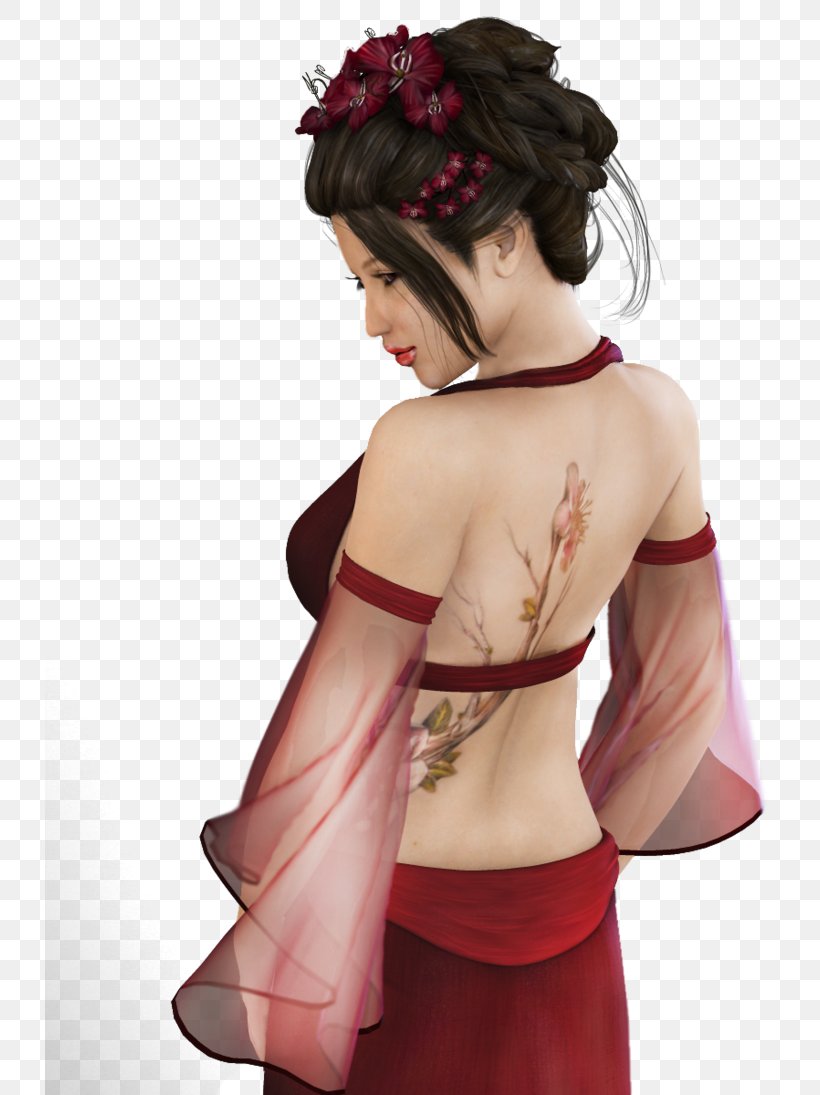 Geisha Digital Image Woman, PNG, 730x1095px, Watercolor, Cartoon, Flower, Frame, Heart Download Free