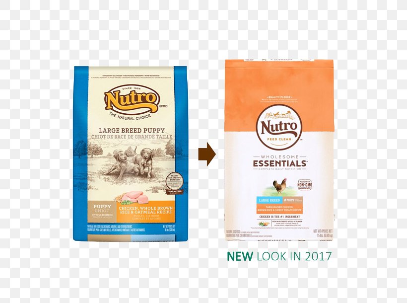 Puppy Dog Food Nutro Products Cat Food, PNG, 640x610px, Puppy, Brand, Cat Food, Chicken Meal, Dog Download Free