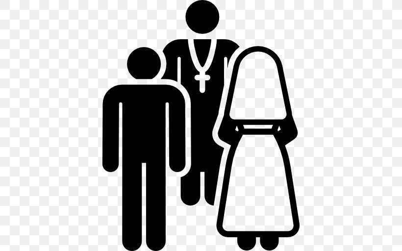 Christian Views On Marriage Priest Computer Icons, PNG, 512x512px, Marriage, Area, Black And White, Brand, Bride Download Free