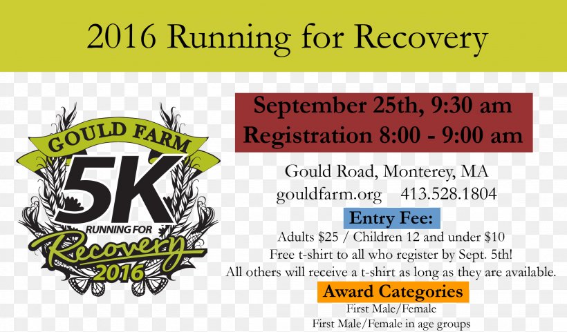 Gould Farm Therapeutic Community Mental Health 5K Run, PNG, 2258x1325px, 5k Run, Therapeutic Community, Advertising, Area, Banner Download Free