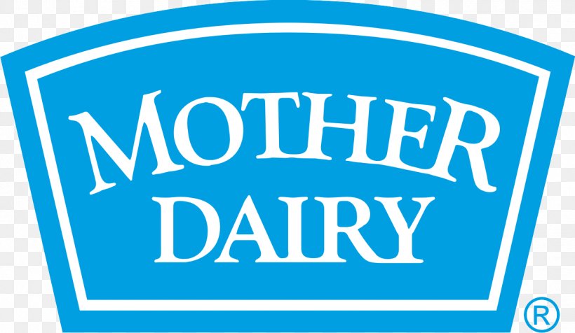 Logo Mother Dairy Milk Dairy Products Ice Cream, PNG, 1325x770px, Logo, Area, Banner, Blue, Brand Download Free